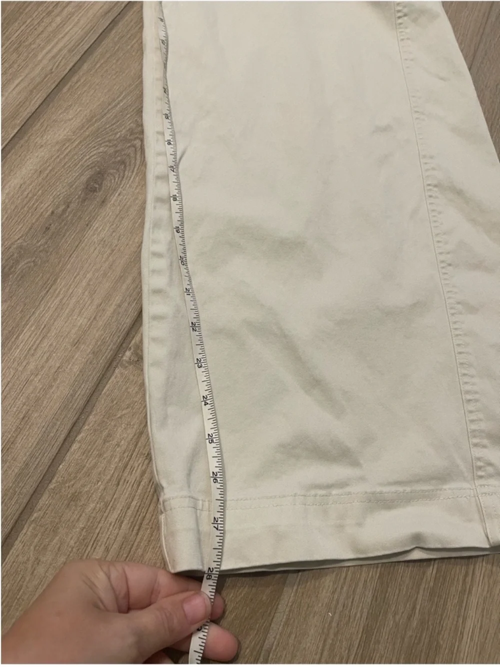 Alo Yoga Low Rise Wanderlust Wide Leg Trousers Oat Milk Tan Sz XS 2-4 W54154R